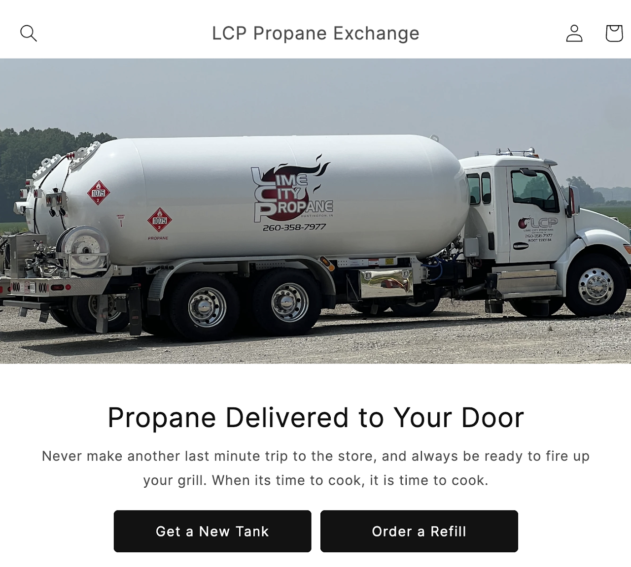 LCP Propane Exchange screenshot